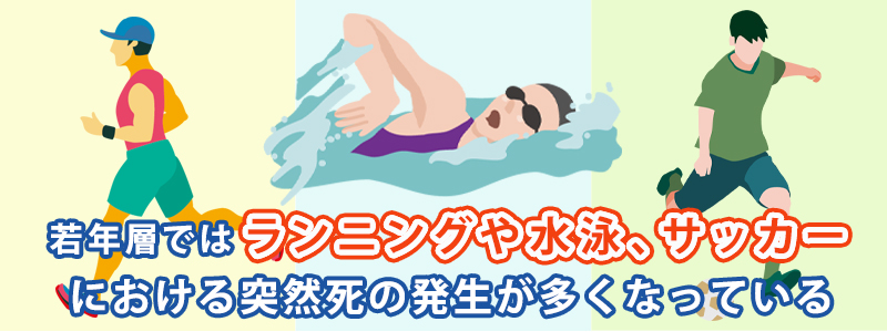 突然死がよく起こっているスポーツ種目