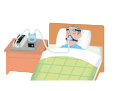 療養者の容態と人工呼吸器の確認