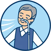 年配の男性のイラスト