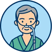 年配の男性のイラスト